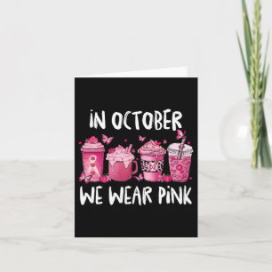 Carte En Octobre Nous Portons Rose Halloween Cancer Du S