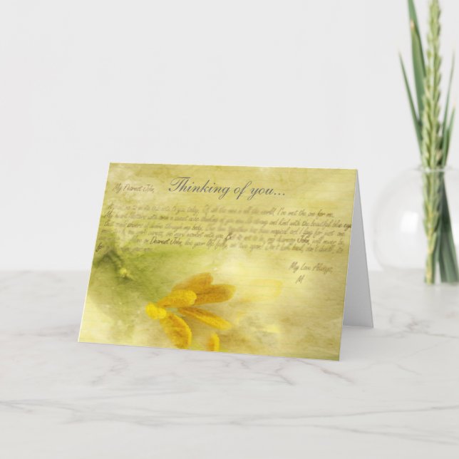 Carte En pensant à toi... (Devant)