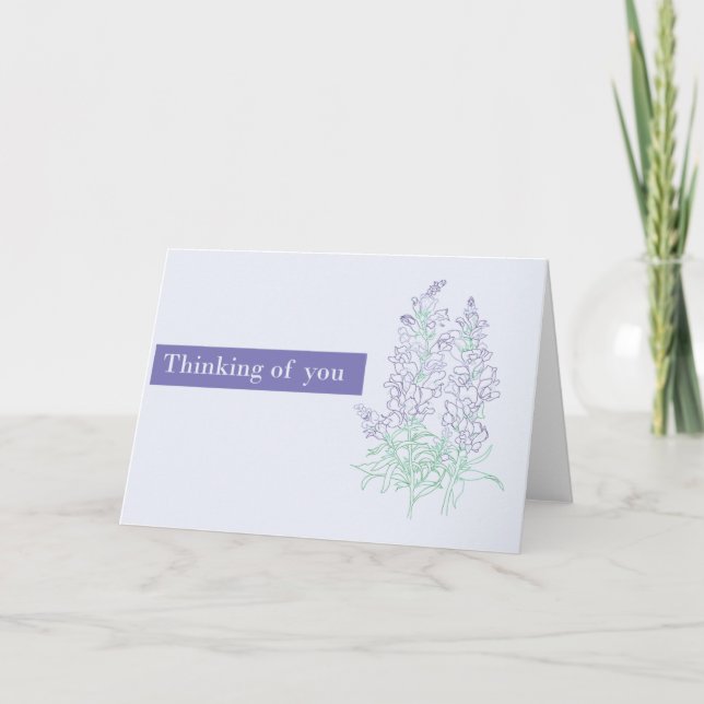 Carte En pensant à vous (Devant)