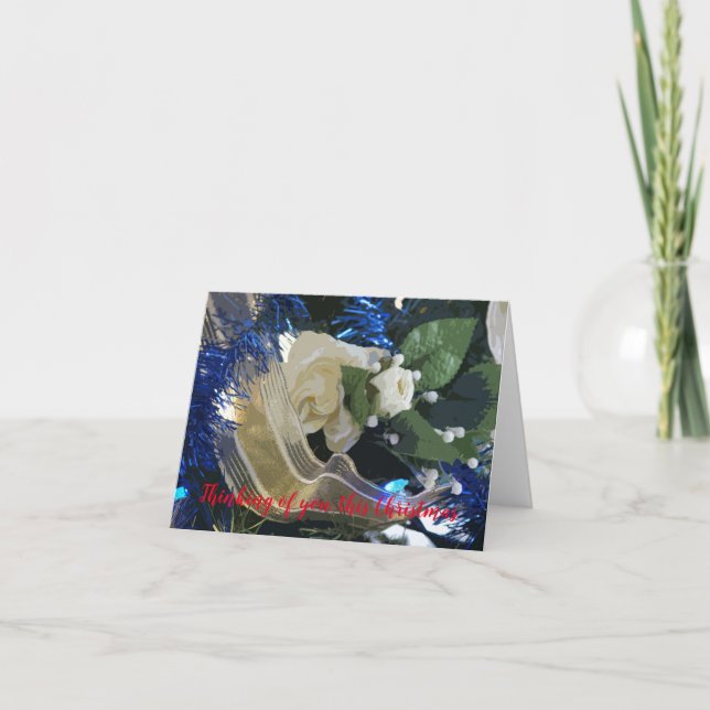 Carte En pensant à vous, ce Noël  (Devant)