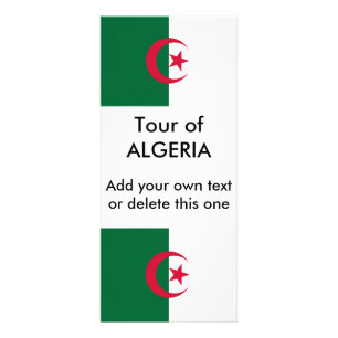 Carte en rack avec Drapeau d'Algérie