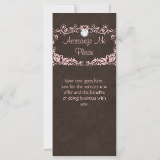 Carte en rack Bijoux Diamond Floral Rose Brown