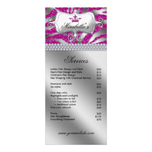 Carte en rack couronne bijoux Zebra luxe étincelan