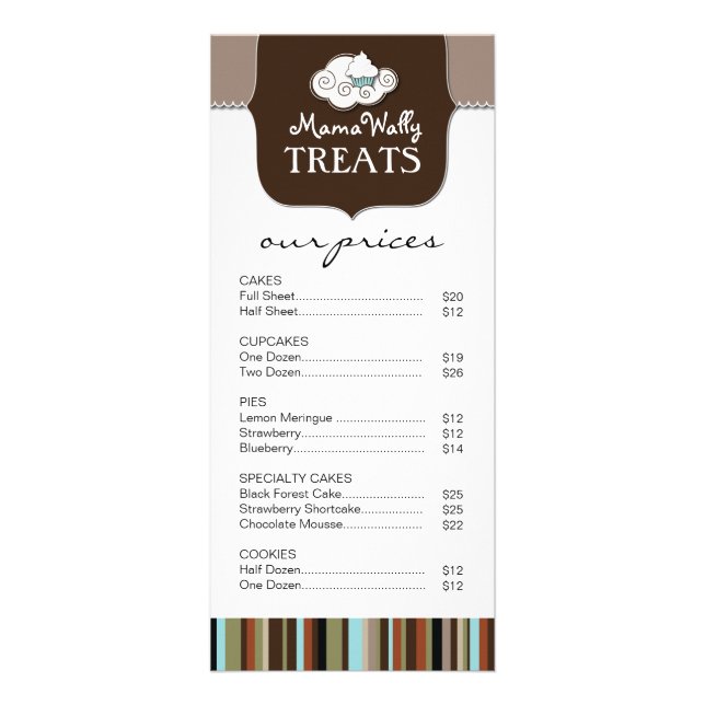 Carte en rack de boulangerie Whimsical (Devant)