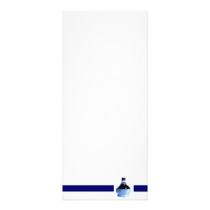 Carte en rack de bouteilles de vin bleu