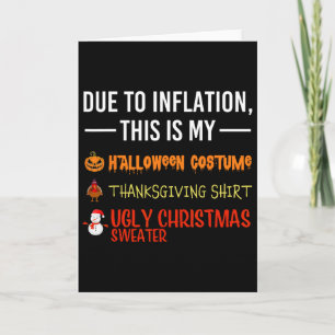 Carte En Raison De L'inflation, C'est Mon Halloween De T