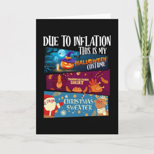 Carte En raison de l'inflation, c'est mon Halloween Than