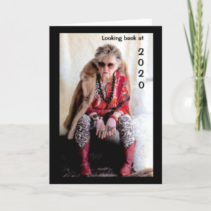Carte En regardant en arrière 2020 et dans l'avenir cart