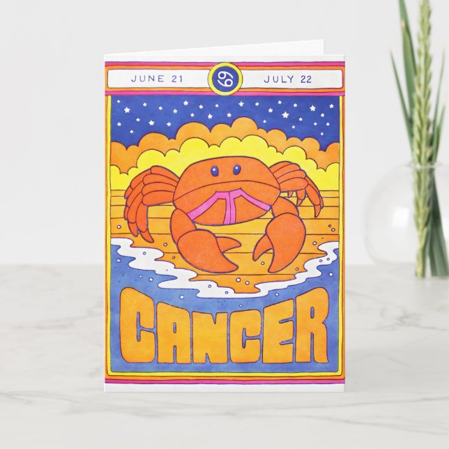 Carte en relief Cancer (Devant)