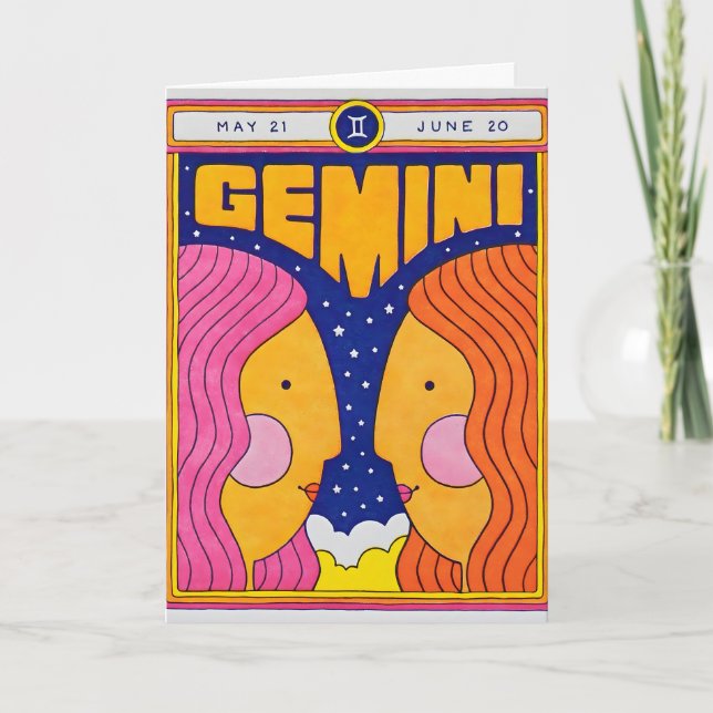 Carte en relief Gemini (Devant)