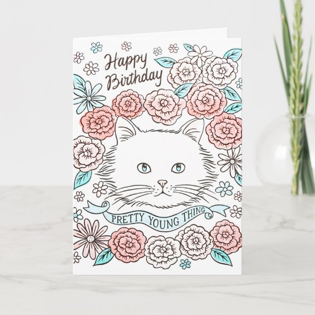 Carte en relief Pretty Young Thing (Devant)