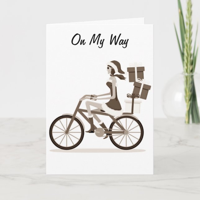 Carte EN ROUTE (À VÉLO) POUR DIRE JOYEUX 40e (Devant)