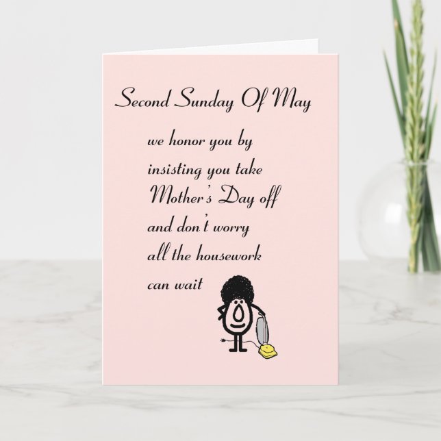 Carte En second lieu dimanche de mai (Devant)