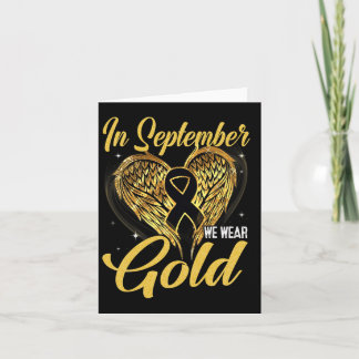 Carte En Septembre, Nous Portons Gold Childhood Cancer A
