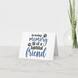 Carte En Souvenir Affectueux d'un Ami Fidèle PERSONNALIS