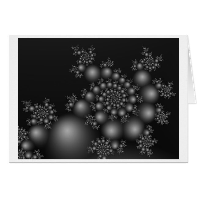 Carte en spirale de perle (Devant Horizontal)