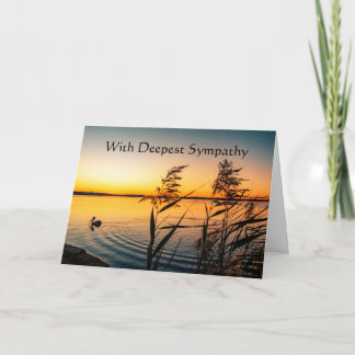 Carte En Sympathie la plus profonde Beau lac Pelican Bir