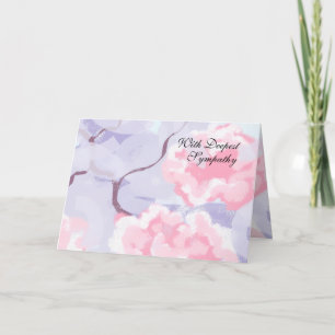 Carte En sympathie : Roses roses dans le gel de l'hiver