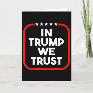 Carte En Trump Nous Avons Confiance Pro-trump 2024 Conse