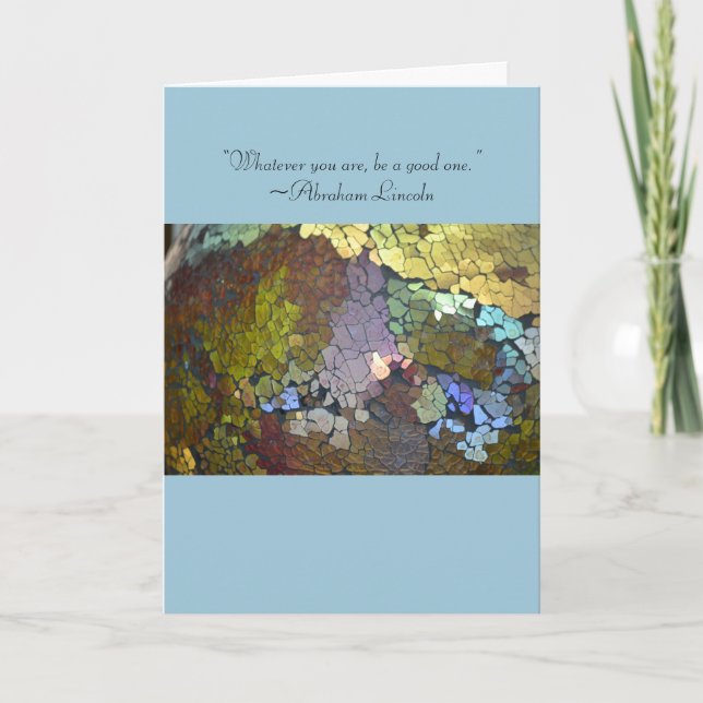 Carte en verre du degré d'associé crépité de (Devant)