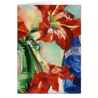 " Carte en verre "verte et bleue