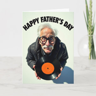 Carte en vinyle pour la Fête des Pères jubilatoire