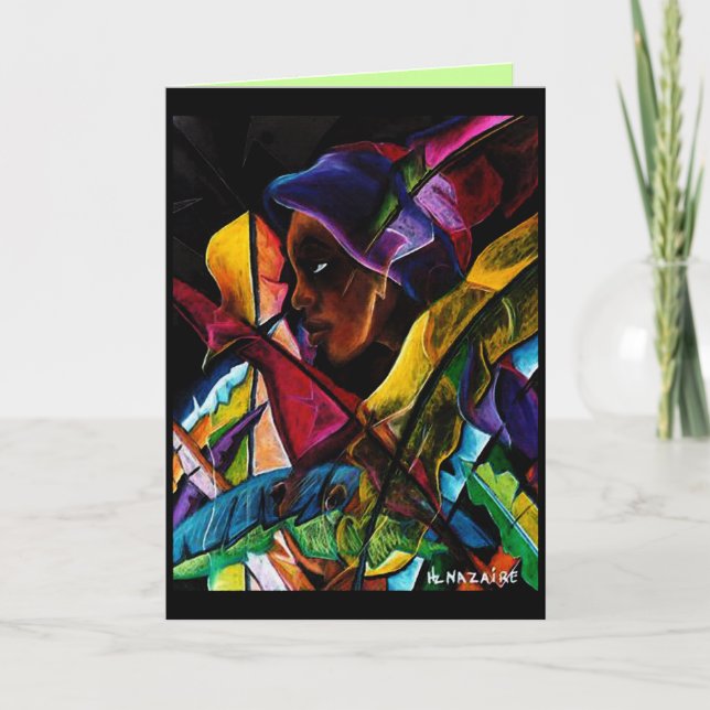 Carte En Vitraux 1 de Haitienne (Devant)