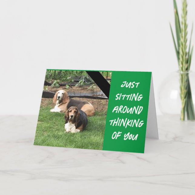 CARTE EN VOUS ATTENDANT, VOUS AVEZ UN JOLI ANNIVERSAIRE (Devant)