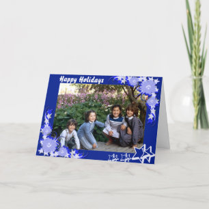 Carte encadrée par bleu