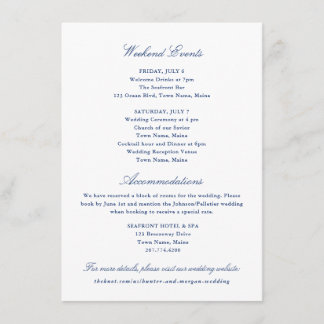 Carte encart Événements et Hébergement de week-end