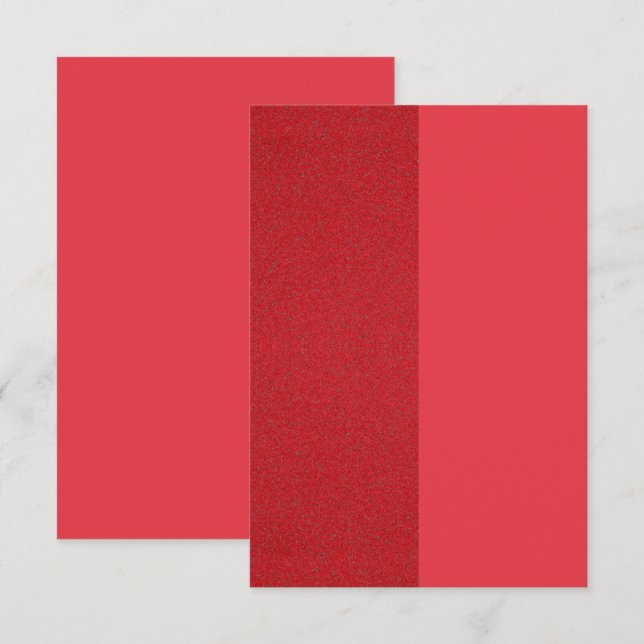 Carte encart texturée rouge tomate coupée – Person (Devant / Derrière)