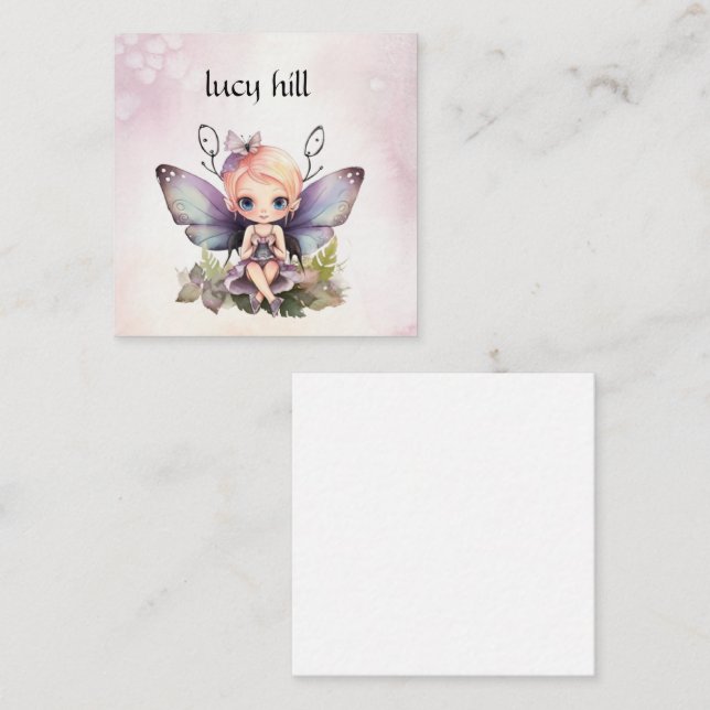 Carte Enceinte Fée Enchantée (Devant / Derrière)