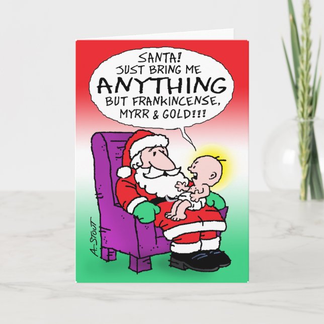 Carte Encens, Myrr, & Or ! - (Devant)