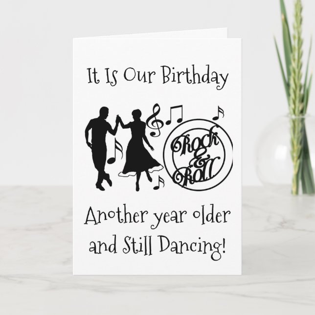 CARTE ENCORE "DANSER" SUR NOTRE "ANNIVERSAIRE MUTUEL" (Devant)