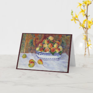 Carte Encore la vie avec les pêches, Renoir