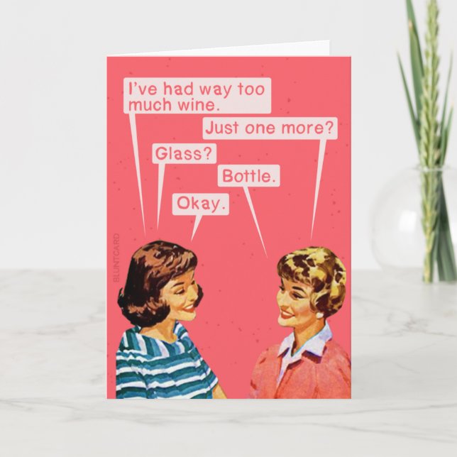 Carte Encore une fois....vin (Devant)