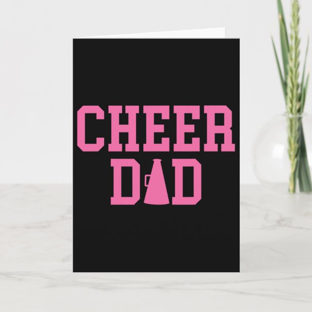 Carte Encourage Papa Cheerleading Rose  (Devant)