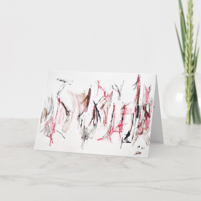 Carte Encouragement Abstrait "Amour du quotidien" (Devant)