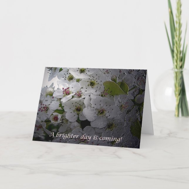 Carte Encouragement Apple Blossom (Devant)