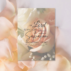 Carte Encouragement Bible Verse Psaume 27:1