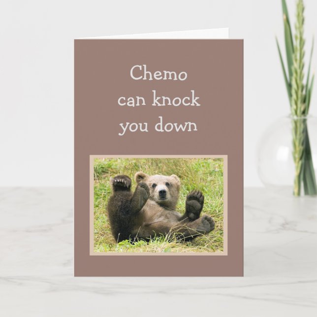 Carte Encouragement Chemo peut vous assommer. (Devant)