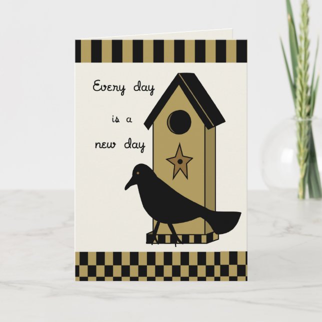 Carte Encouragement de Black Crow House (Devant)