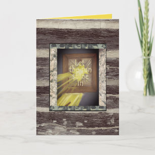 Carte Encouragement de la fièvre cabine