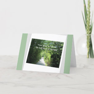 Carte Encouragement de la thérapie de la nature