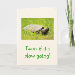 Carte Encouragement de la tortue