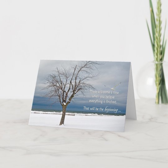 Carte Encouragement Devis Avec Arbre Zazzle Fr