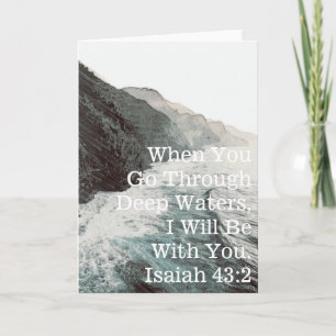 Carte Encouragement d'Isaïe (blanc à l'intérieur)