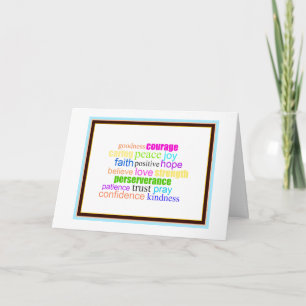 Carte Encouragement et bénédiction