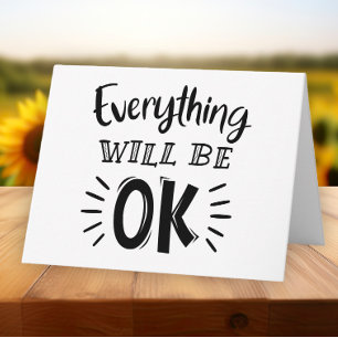 Carte Encouragement Penser à vous Amour de l'amitié