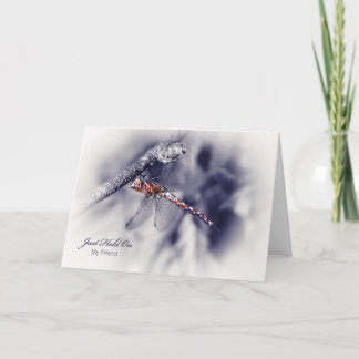 Carte Encouragement Pour Frit, Juste Tenir Sur La libell